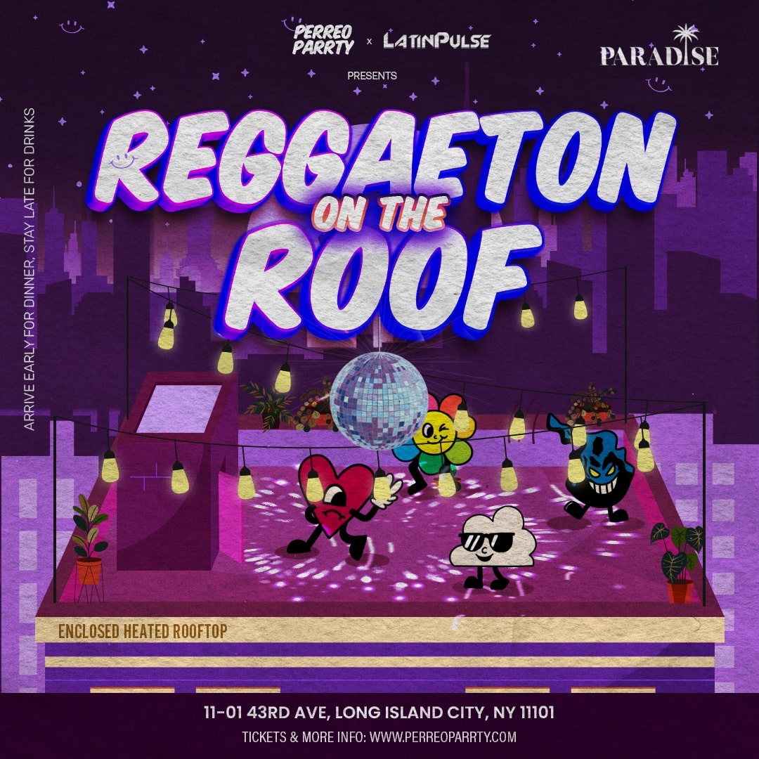Buy tickets for Reggaeton on the Roof - Latin Dance Party Rooftop with NYC Skyline Views Reggaeton on the Roof - Latin Dance Party Rooftop with NYC Skyline Views