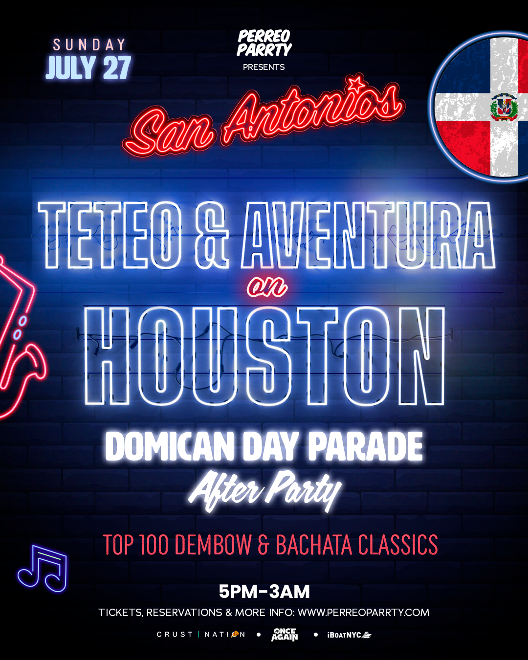 Teteo & Aventura on Houston: Dominican parade after party