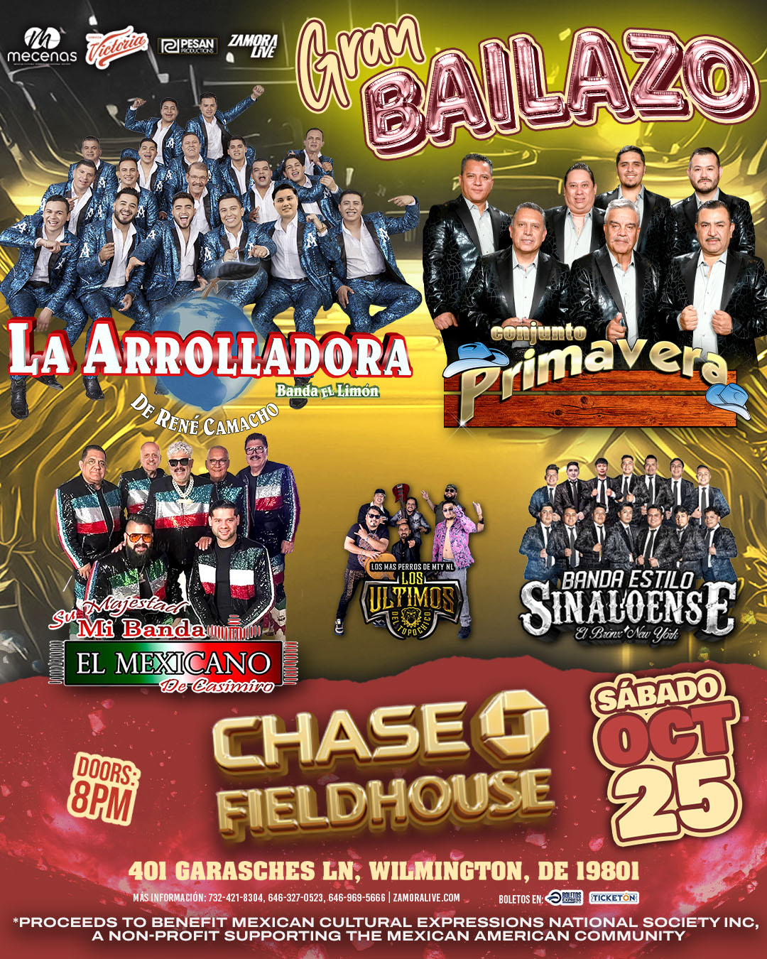 Buy tickets for LA ARROLLADORA BANDA EL LIMÓN • CONJUNTO PRIMAVERA • MI BANDA EL MEXICANO Y MÁS! EN CHASE FIELDHOUSE LA ARROLLADORA BANDA EL LIMÓN • CONJUNTO PRIMAVERA • MI BANDA EL MEXICANO Y MÁS! EN CHASE FIELDHOUSE