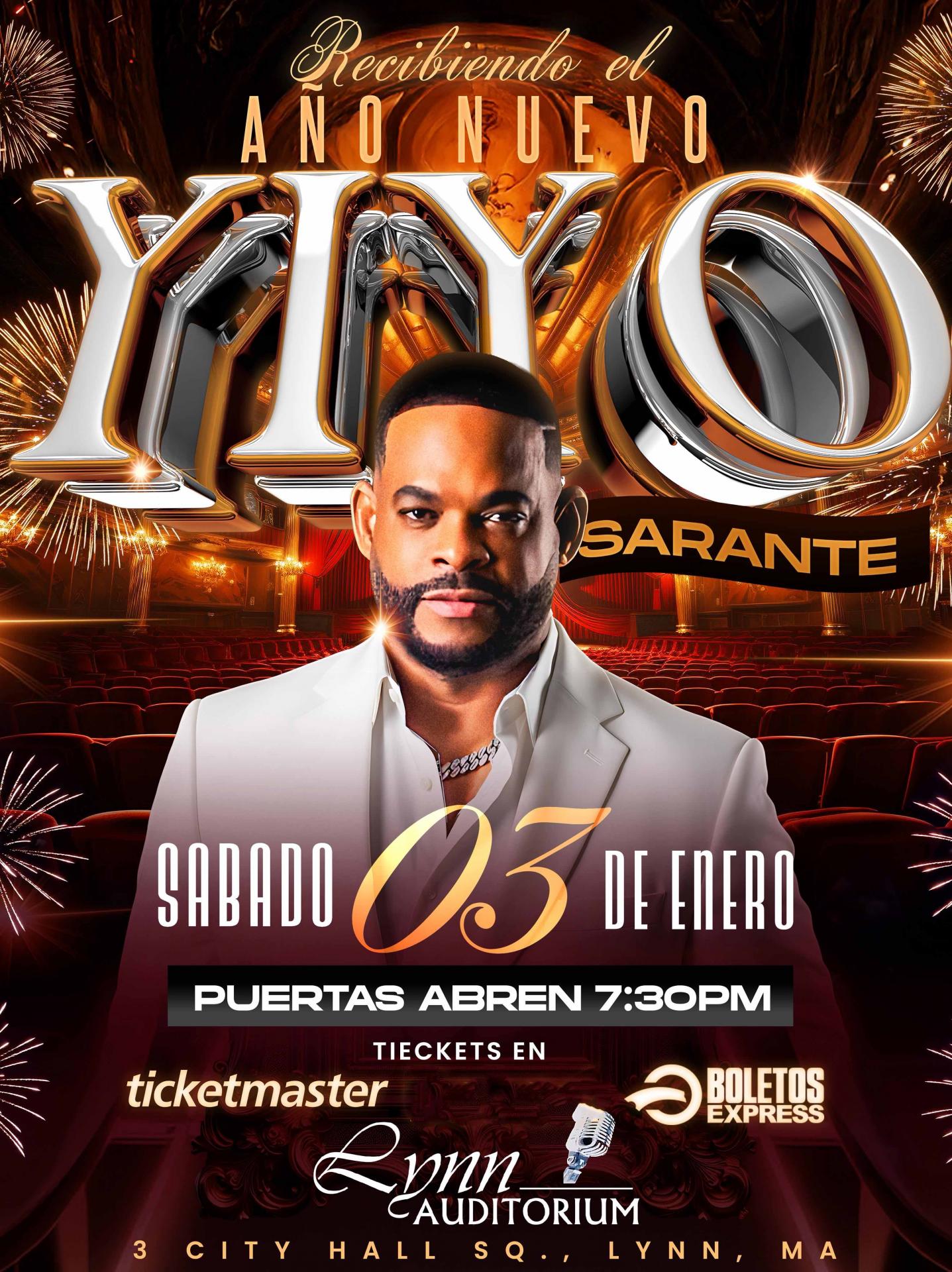 Buy tickets for YIYO SARANTE - BOSTON YIYO SARANTE - BOSTON