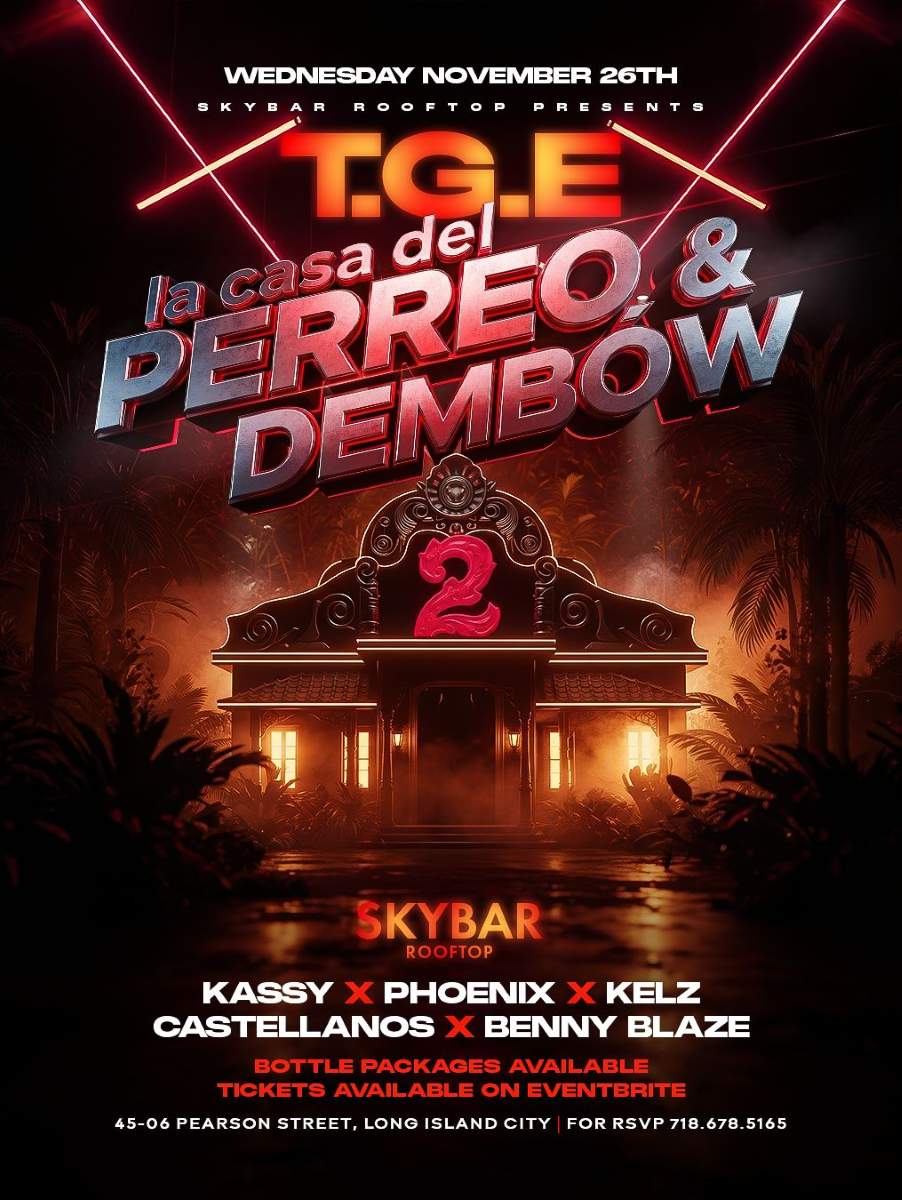 Skybar Rooftop Thanksgiving Eve Long Island City’s Holiday Party