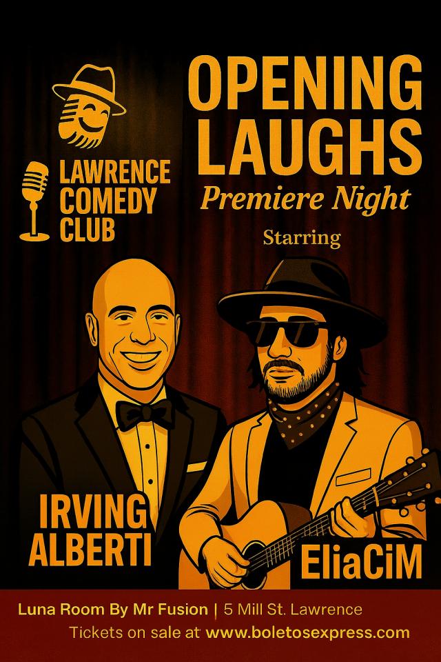 Buy tickets for Lawrence Comedy Club Irving Alberti & Eliacim Lawrence Comedy Club Irving Alberti & Eliacim