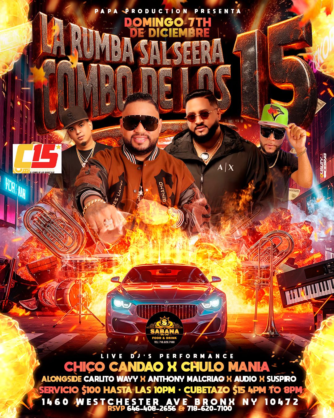 Buy tickets for LA RUMBA SALSERA COMBO DE LOS 15 LA RUMBA SALSERA COMBO DE LOS 15