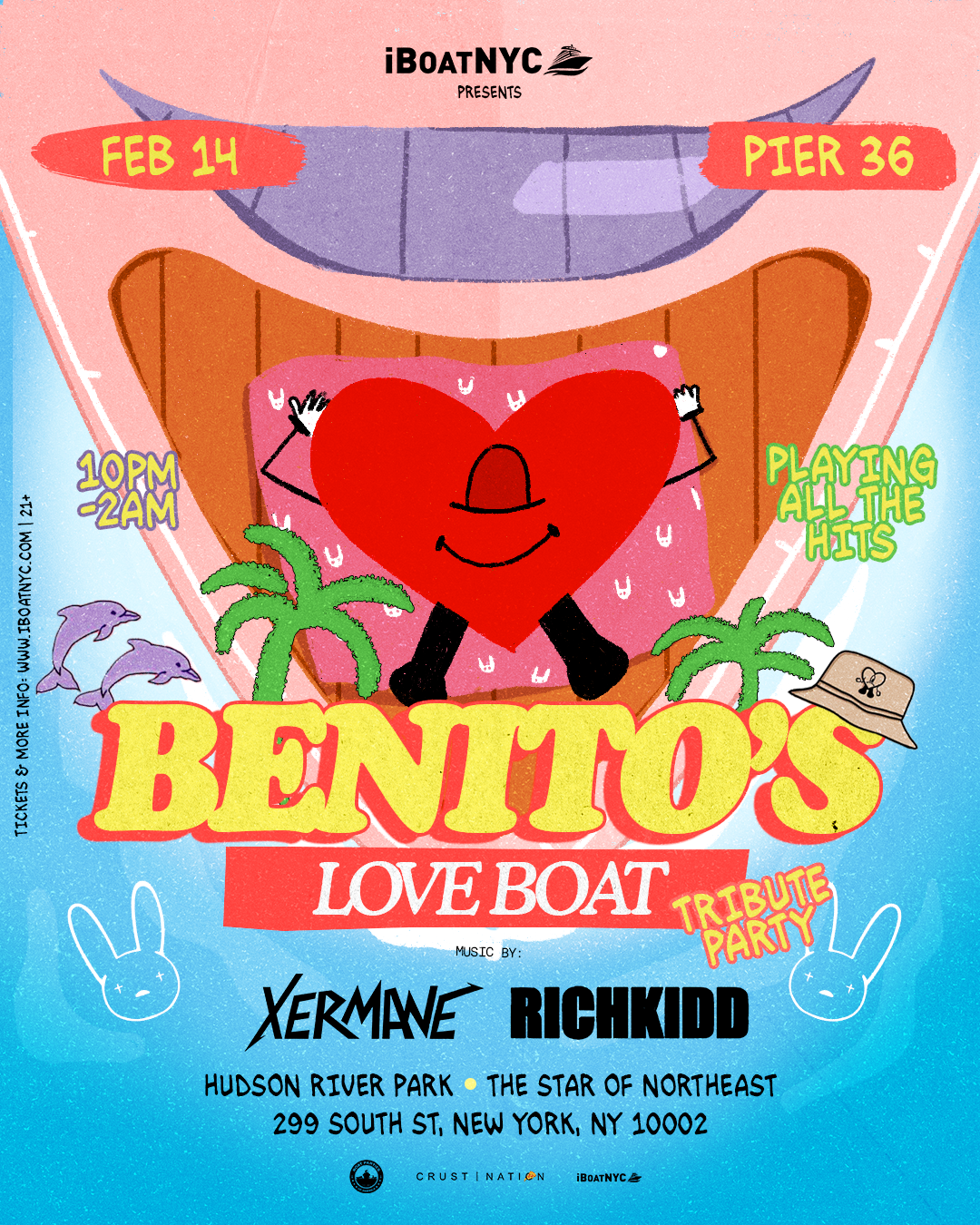 BENITO'S LOVE BOAT - Latin & Reggaeton Valentine's Party Yacht Cruise NYC