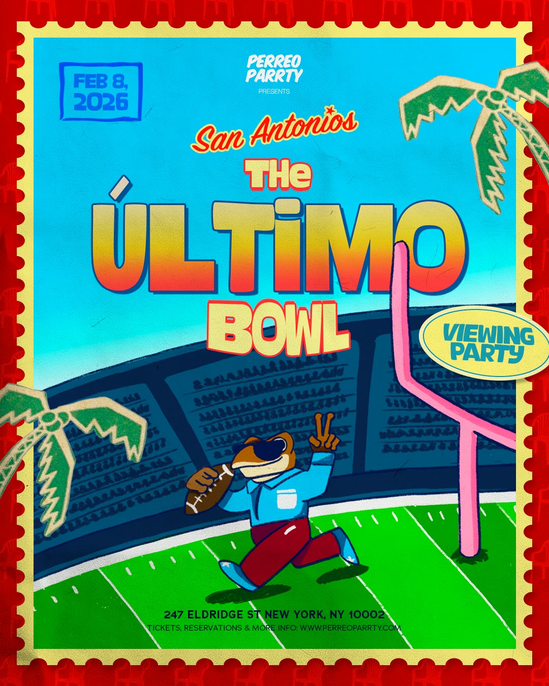 Buy tickets for BENITO'S SUPER BOWL Viewing Party @ San Antonios LES, NYC BENITO'S SUPER BOWL Viewing Party @ San Antonios LES, NYC