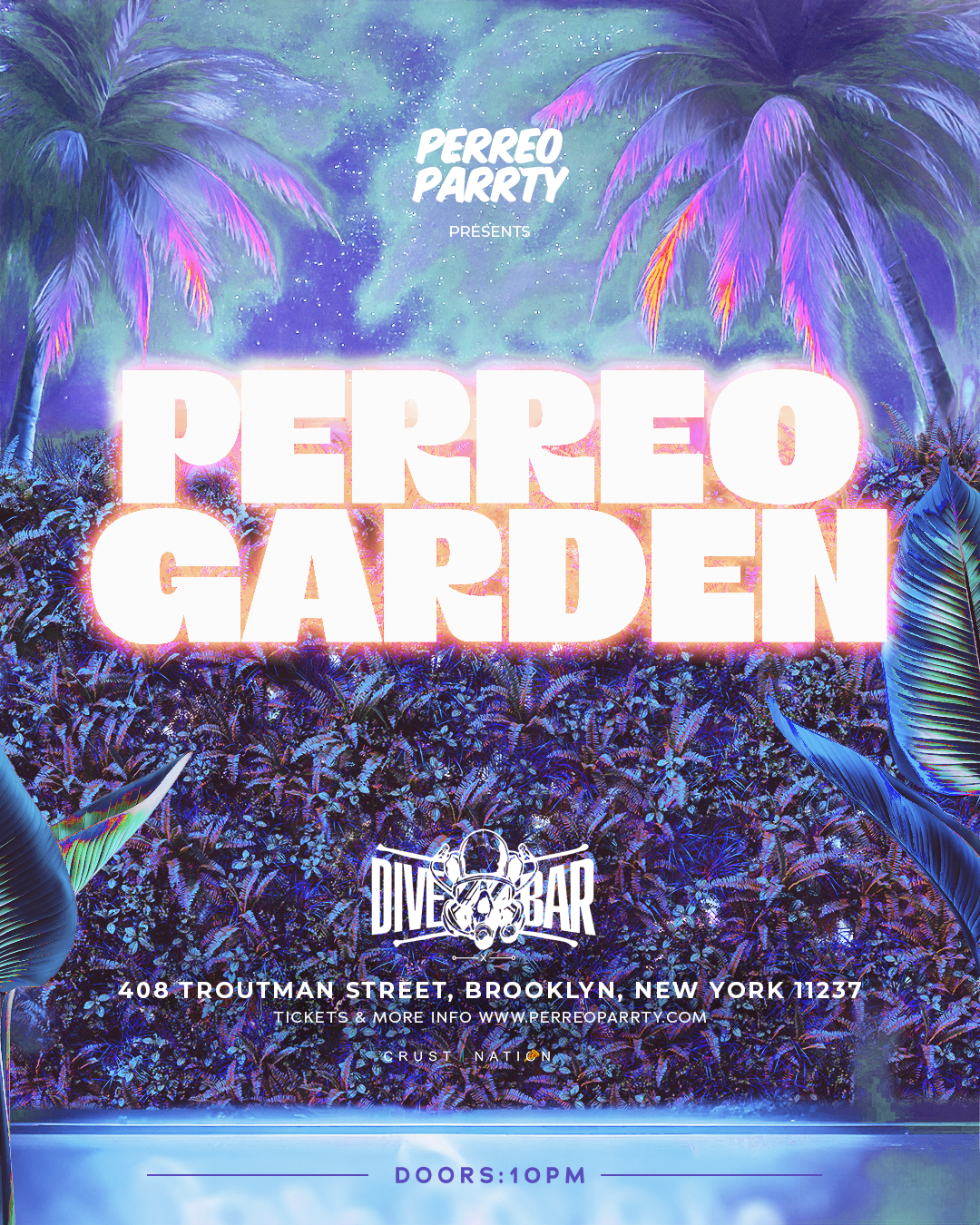 Buy tickets for PERREO GARDEN - Latin & Reggaeton Brooklyn Dance Party NYC PERREO GARDEN - Latin & Reggaeton Brooklyn Dance Party NYC