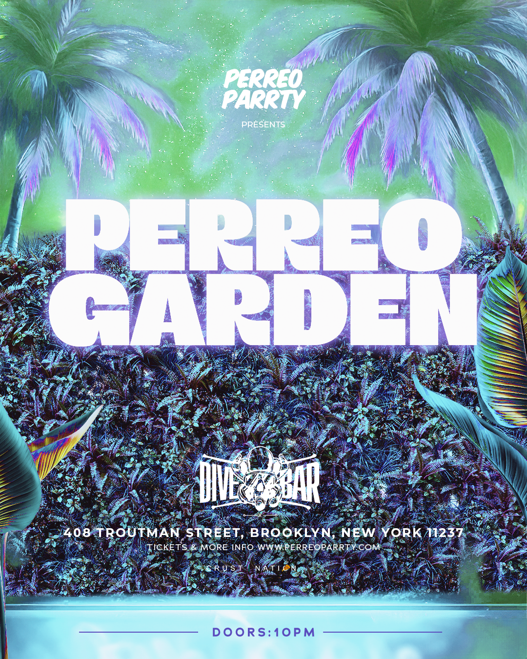 Buy tickets for PERREO GARDEN - Latin & Reggaeton Brooklyn Dance Party NYC PERREO GARDEN - Latin & Reggaeton Brooklyn Dance Party NYC