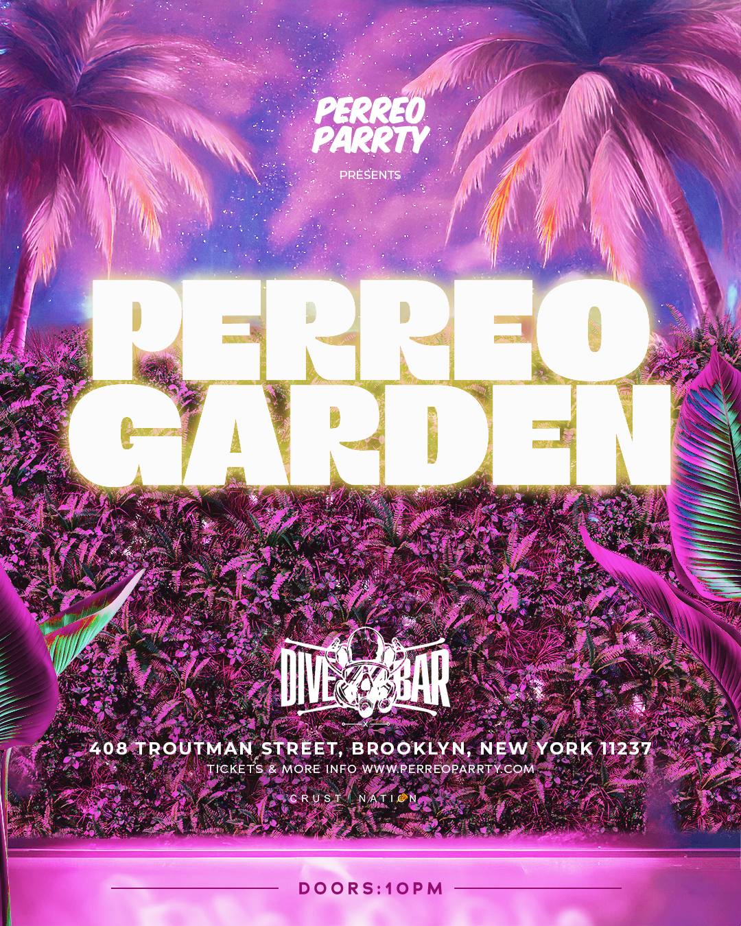 Buy tickets for PERREO GARDEN - Latin & Reggaeton Brooklyn Dance Party NYC PERREO GARDEN - Latin & Reggaeton Brooklyn Dance Party NYC