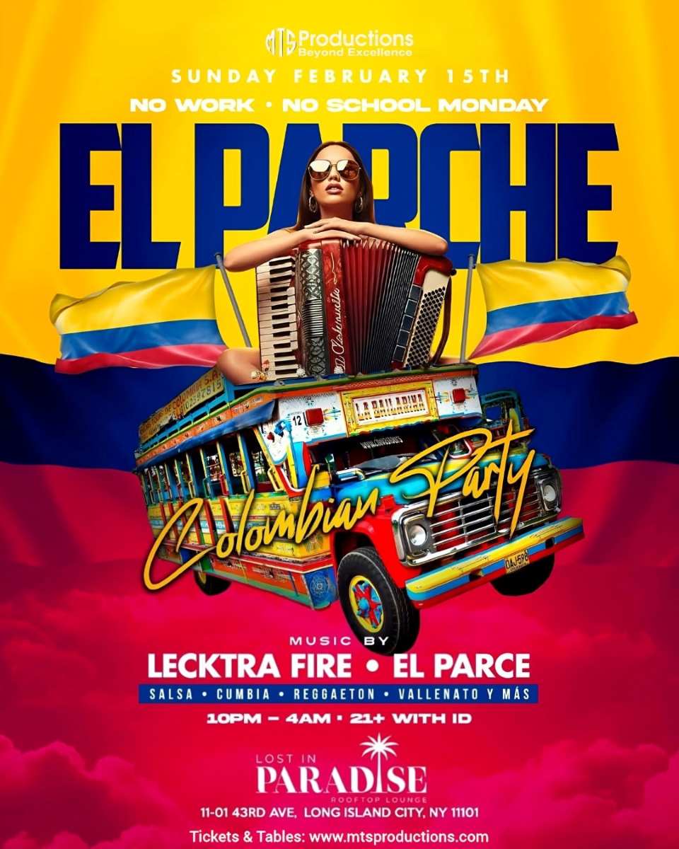 EL PARCHE Rooftop Party NYC | Colombian Night at Lost in Paradise