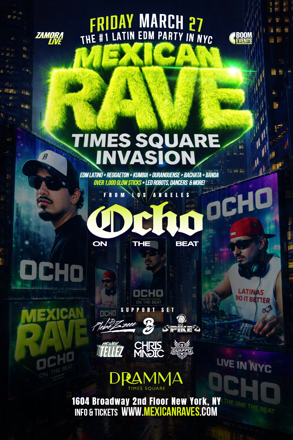 Mexican rave times square edition