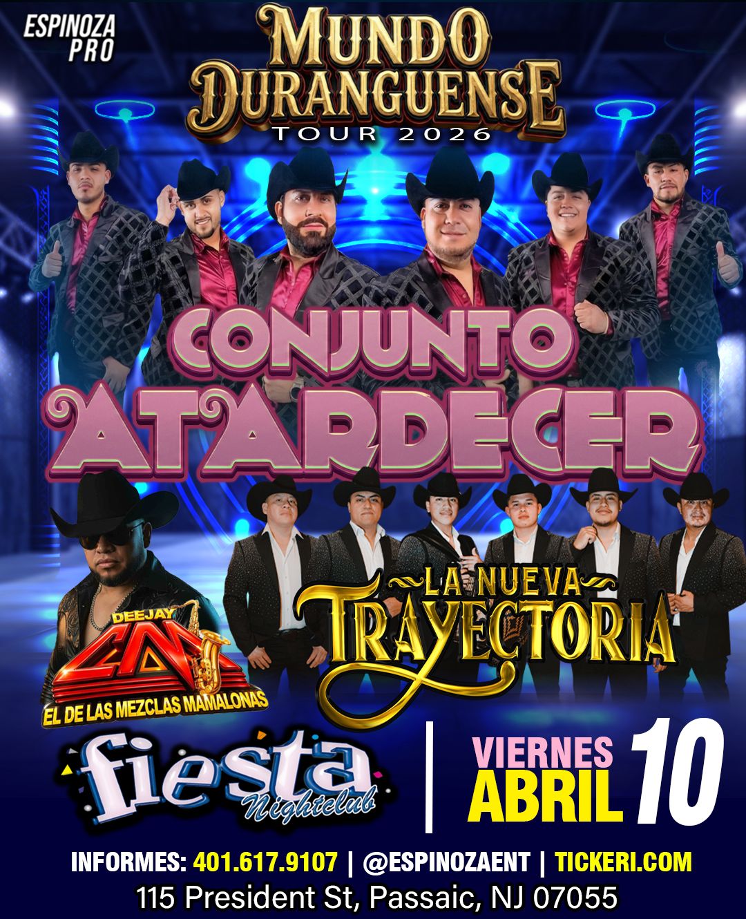 Buy tickets for CONJUNTO ATARDECER, LA NUEVA TRAYECTORIA, DEE JAY CM CONJUNTO ATARDECER, LA NUEVA TRAYECTORIA, DEE JAY CM