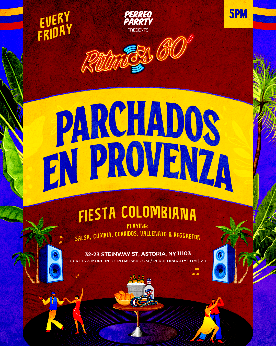Buy tickets for Ritmos: Parchados En Provenza - Colombian Salsa, Vallenato Reggaeton Party Ritmos: Parchados En Provenza - Colombian Salsa, Vallenato Reggaeton Party