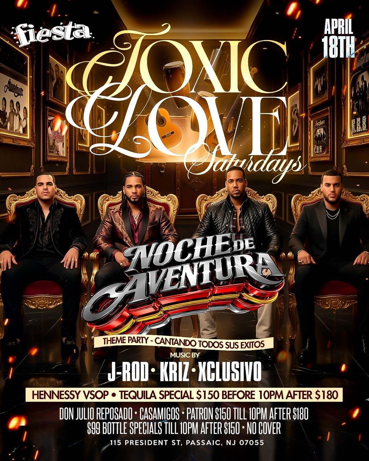 Buy tickets for TOXIC LOVE SATURDAY - NOCHE DE AVENTURA, THEME PARTY, CANTANDO TODOS SUS EXITOS TOXIC LOVE SATURDAY - NOCHE DE AVENTURA, THEME PARTY, CANTANDO TODOS SUS EXITOS