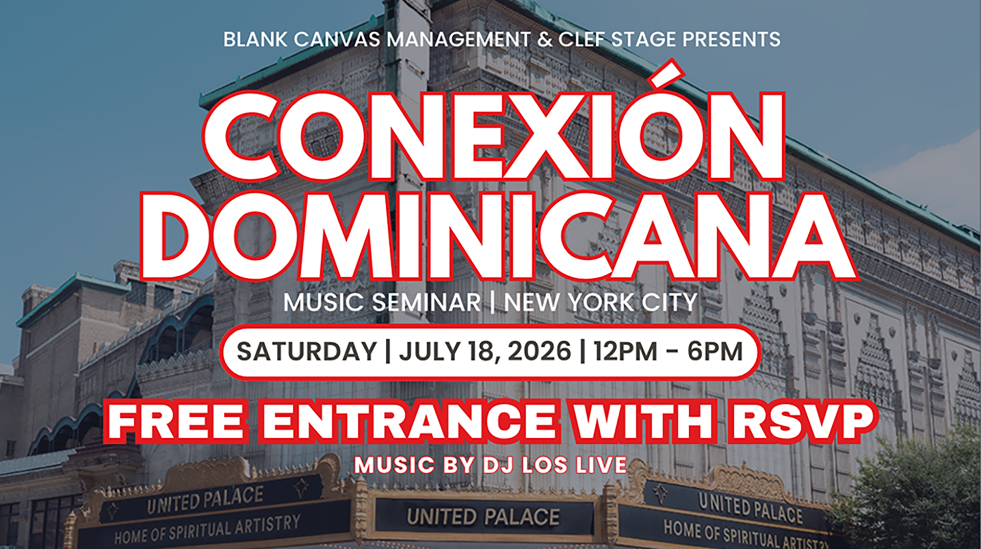 Buy tickets for Connexión Dominicana Music Seminar Connexión Dominicana Music Seminar