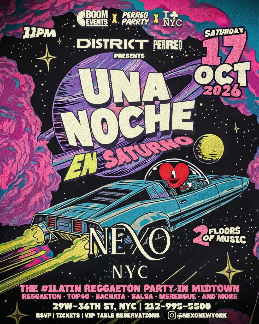 Un Noche en Saturno Reggaeton Party at Nexo Nightclub
