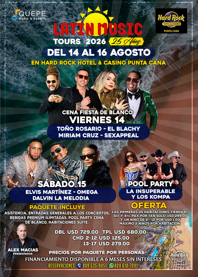 Buy tickets for LATIN MUSIC TOURS 2026 LATIN MUSIC TOURS 2026