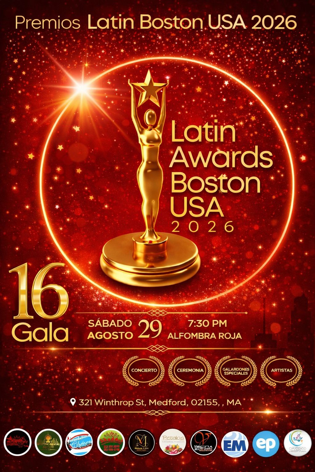 Buy tickets for LATIN AWARDS BOSTON USA 2026 LATIN AWARDS BOSTON USA 2026