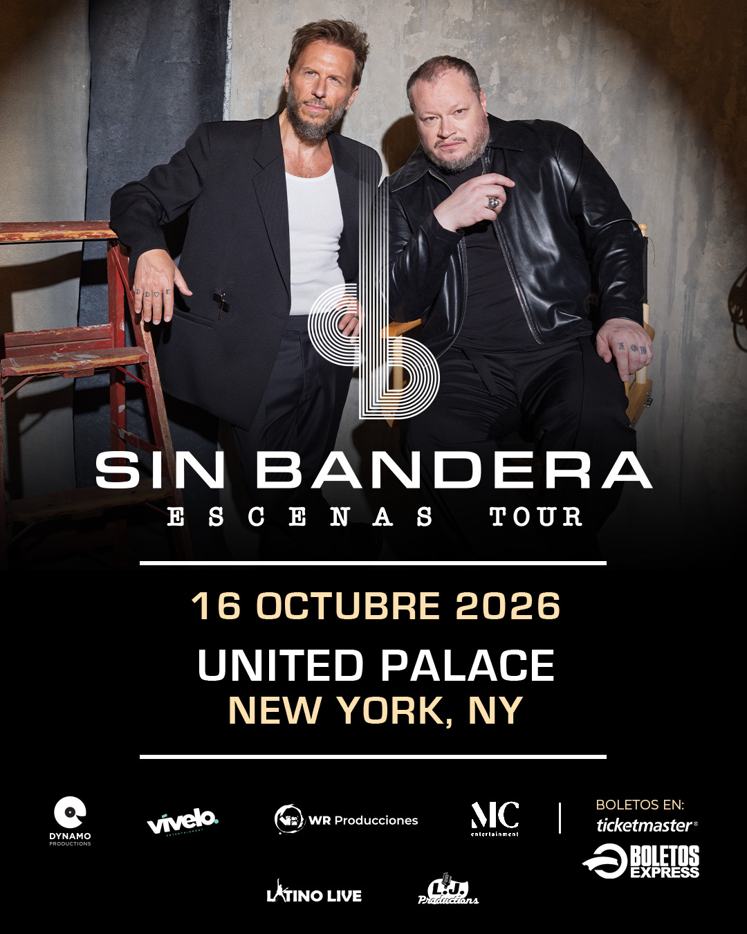 Buy tickets for SIN BANDERA – ESCENAS US TOUR SIN BANDERA – ESCENAS US TOUR