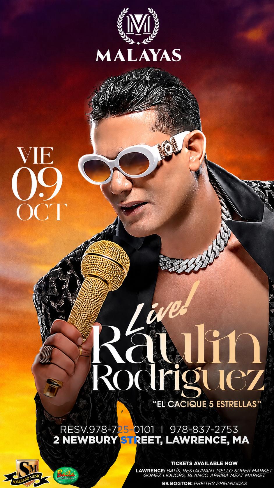 Buy tickets for Raulin Rodriguez En Concierto Raulin Rodriguez En Concierto