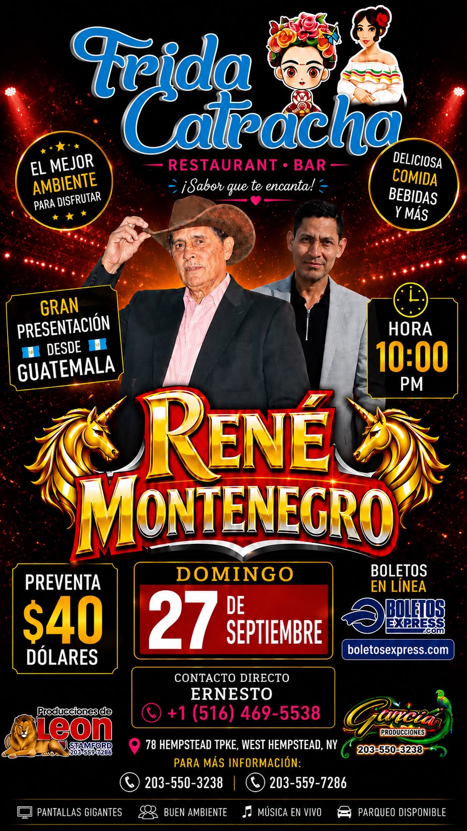 Buy tickets for RENE MONTENEGRO RENE MONTENEGRO