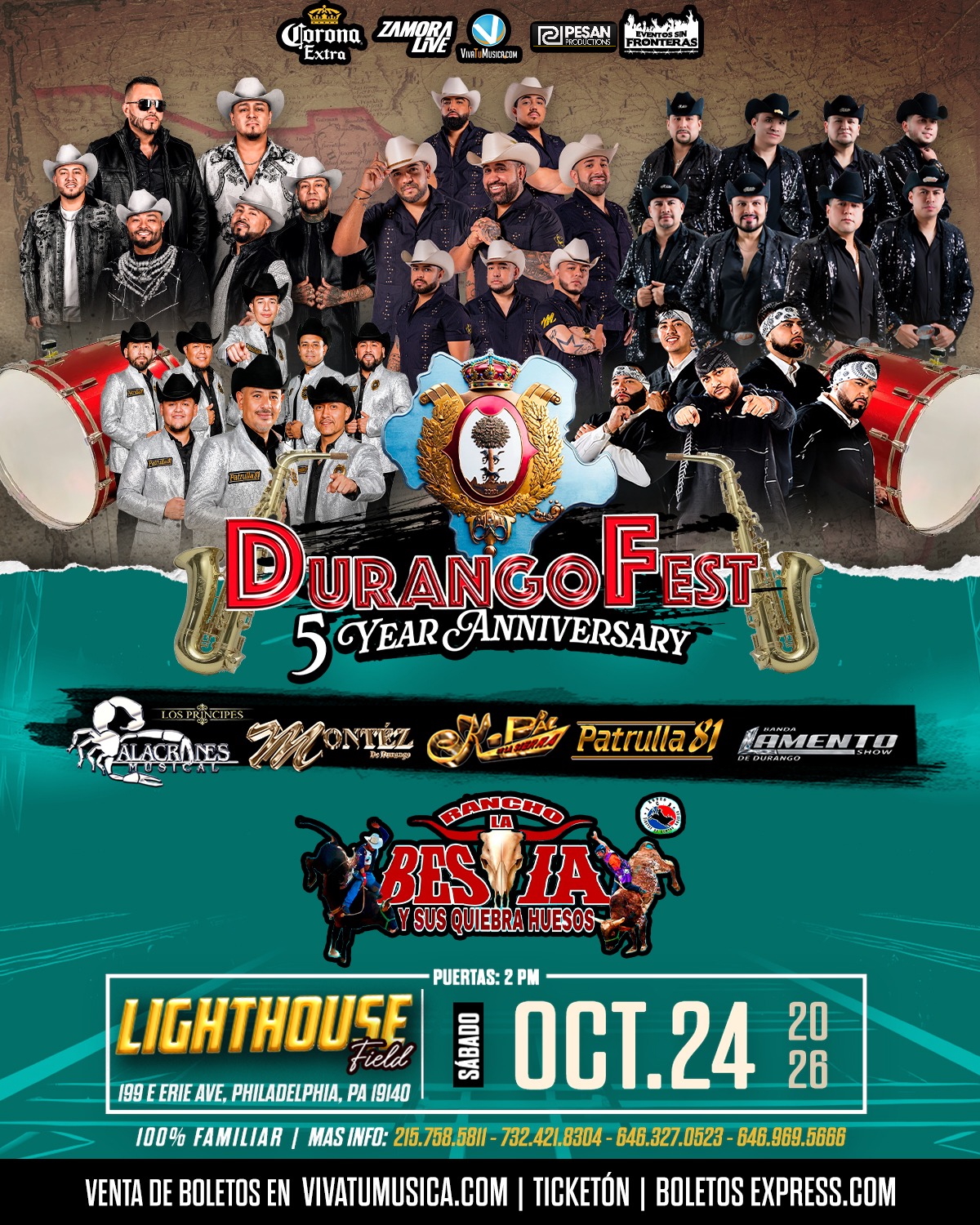 DURANGOFEST EN LIGHTHOUSE FIELD (PHILADELPHIA, PA)