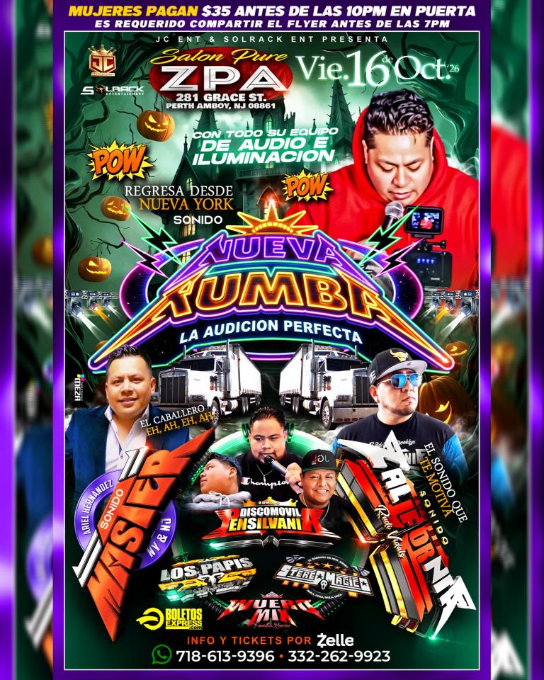 Buy tickets for NUEVA RUMBA CON EQUIPO DE AUDIO E ILUMINACION NUEVA RUMBA CON EQUIPO DE AUDIO E ILUMINACION